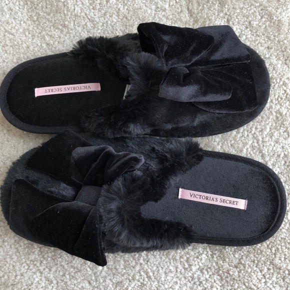 sexy black slippers